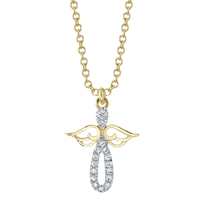 Shy Creations Diamond Angel Pendant