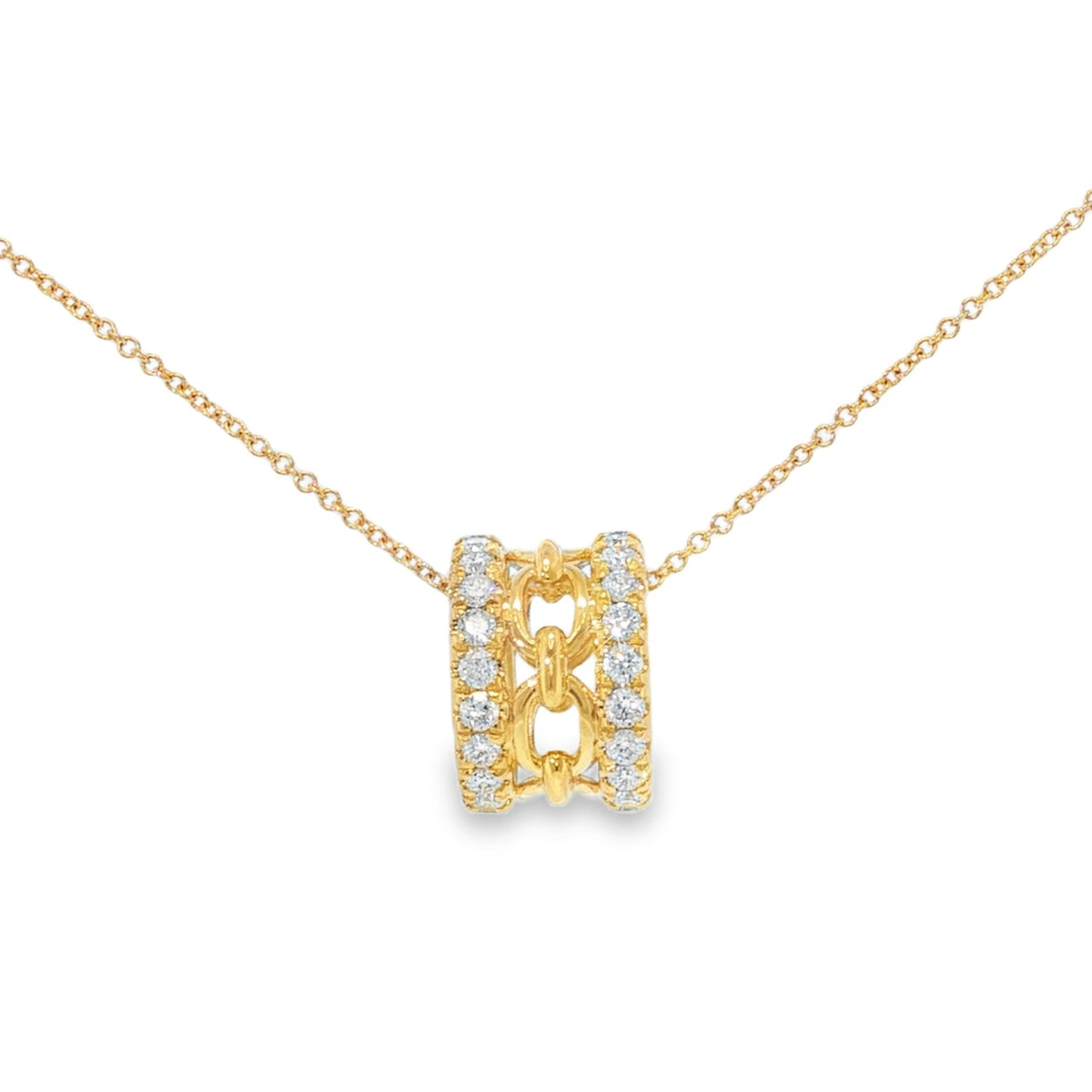 Diamond Rondelle Pendant