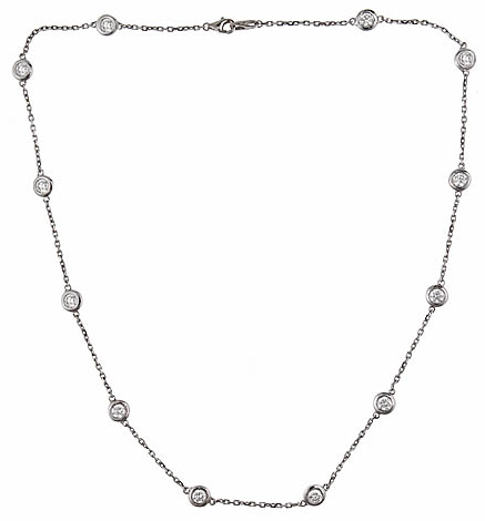 F J KASHI Diamond By The Yard Necklace