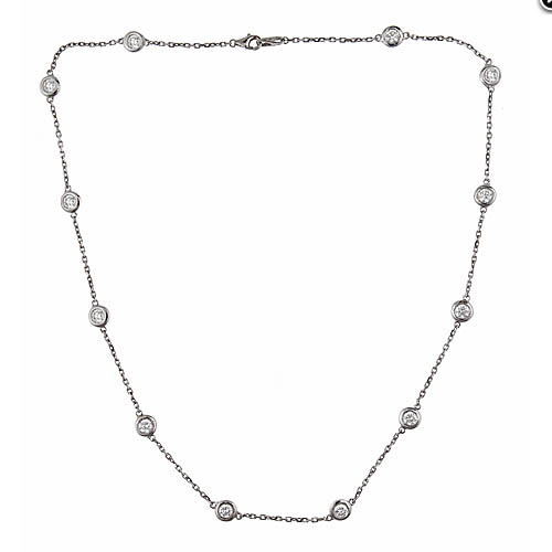Diamond Station Necklace