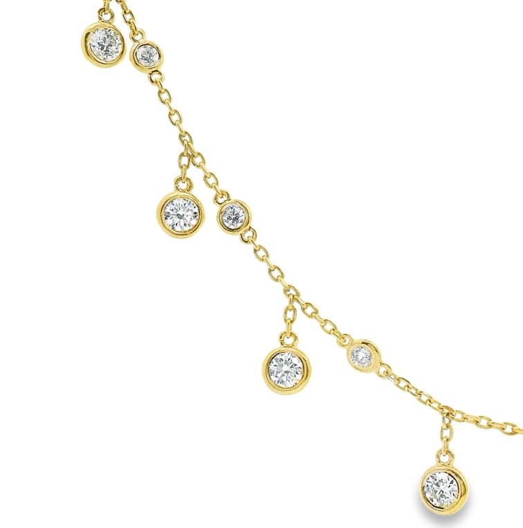 Diamond  Station Necklace