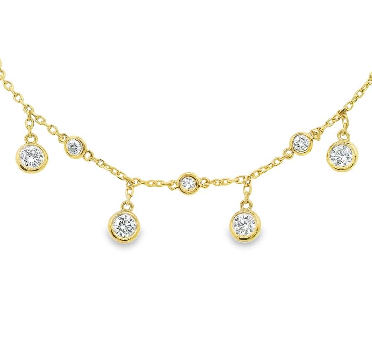 Diamond  Station Necklace