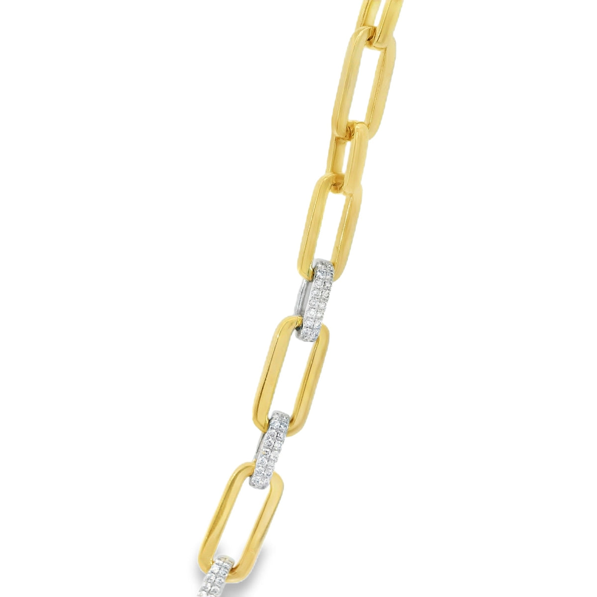 H.J. Namdar Two Tone Link Necklace, view 2