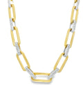 H.J. Namdar Two Tone Link Necklace