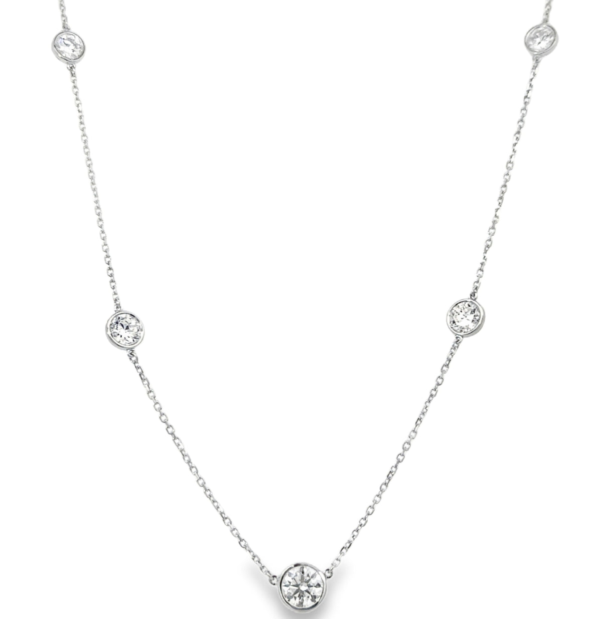 Diamond Station Necklace