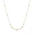 Ashi Diamond Couture Duchess Marquise Pear Bezel Necklace