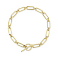 Shy Creations Gold Paperclip Bracelet