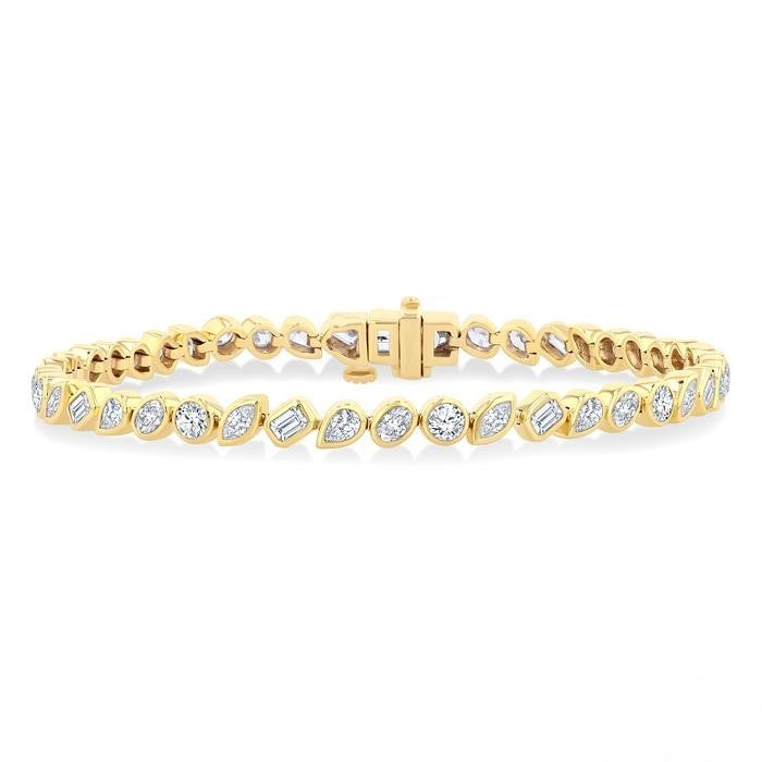 Ashi Diamond Mixed Shape Diamond Bracelet