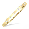 Ashi Diamond Mixed Shape Bezel Set Diamond Bangle
