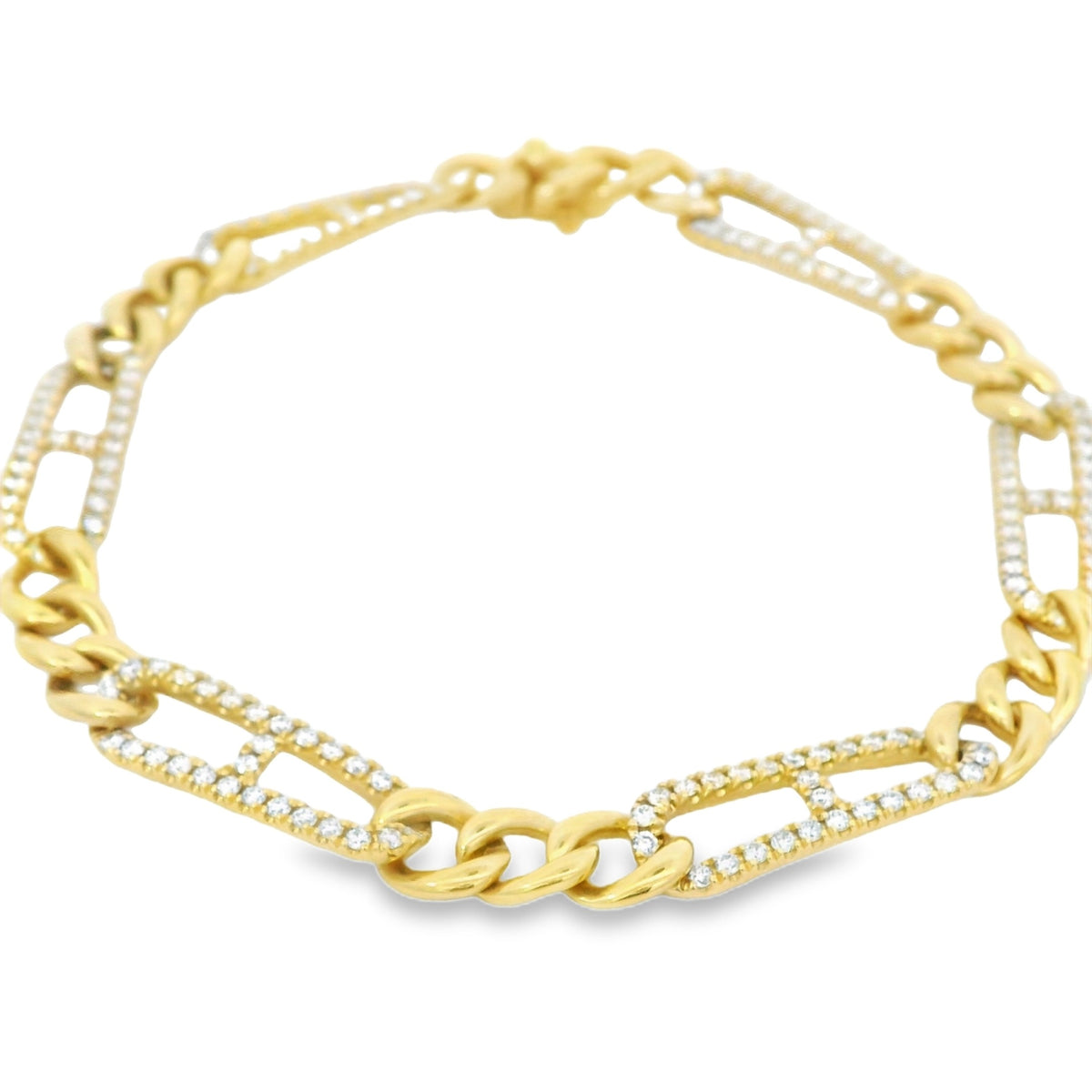 H.J. Namdar Diamond Mariner Link Bracelet, view 2