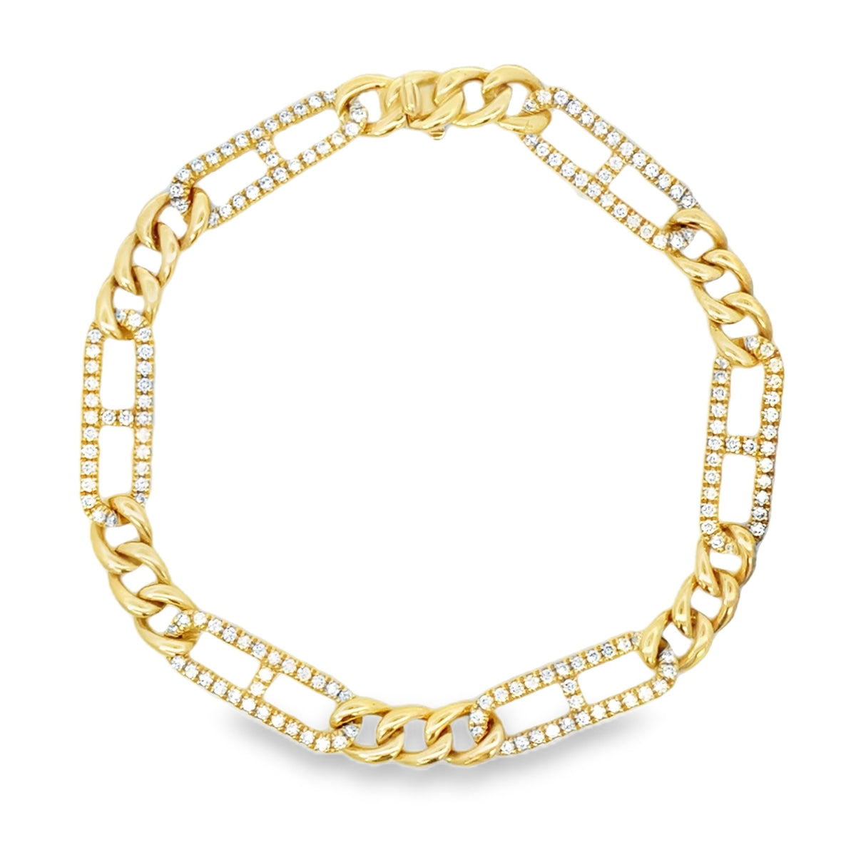 H.J. Namdar Diamond Mariner Link Bracelet