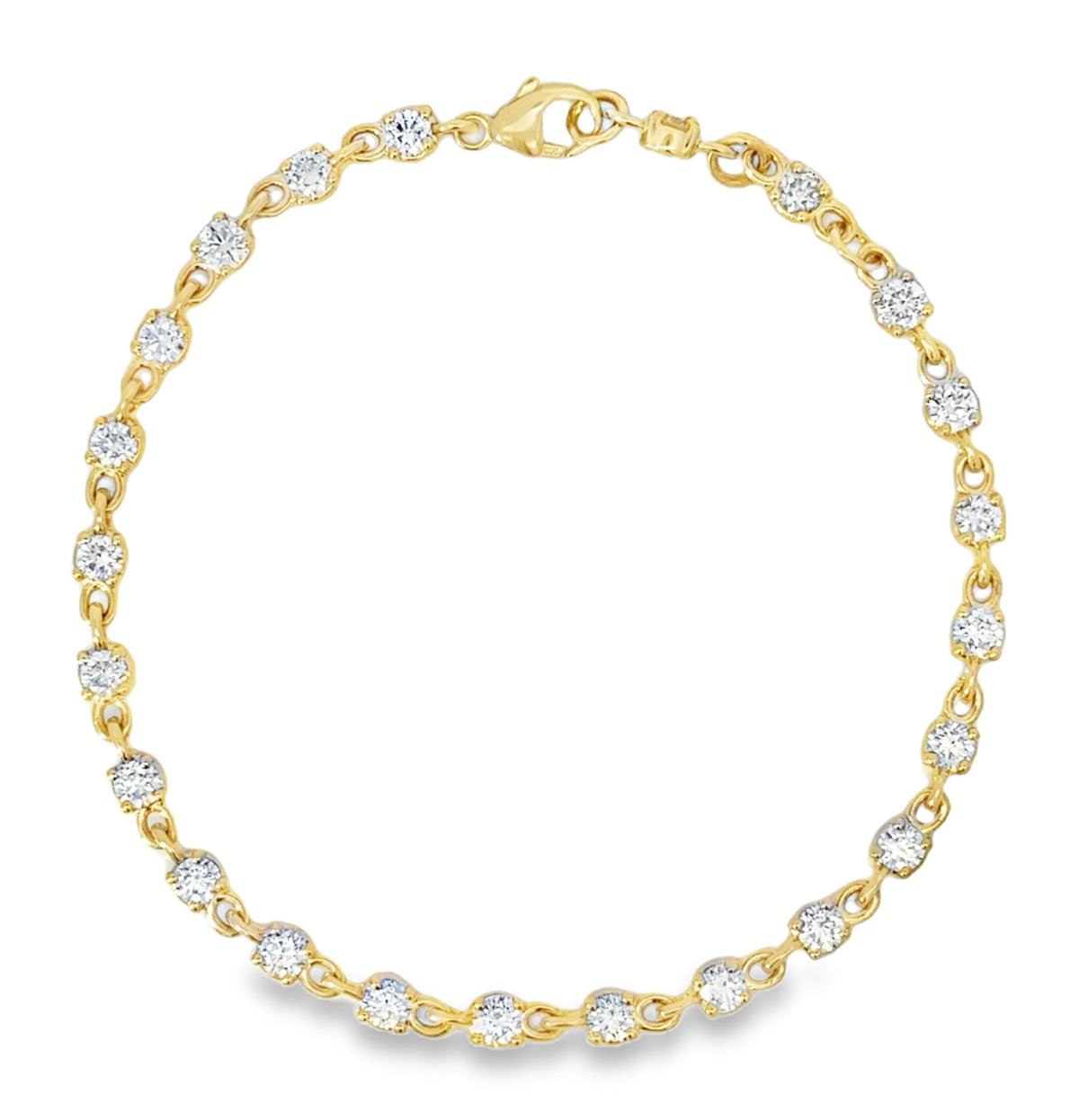 IDD Diamond Link Tennis Bracelet