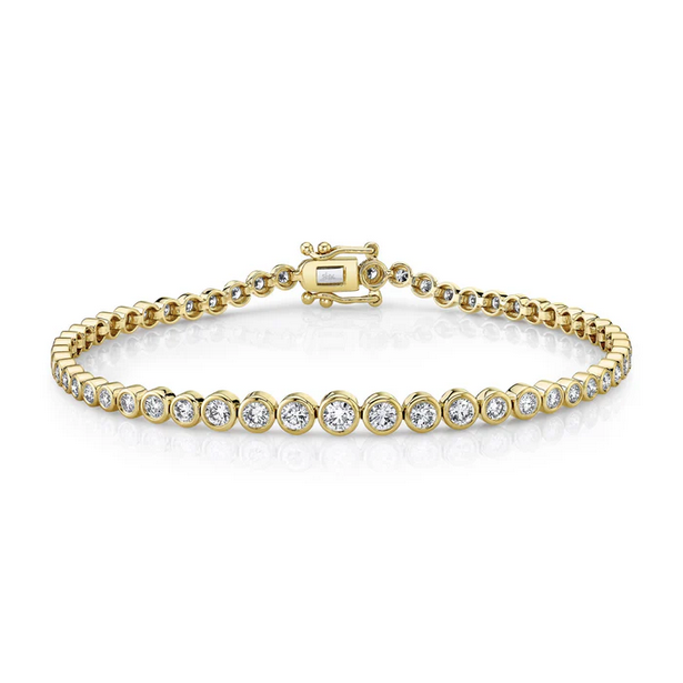 Shy Creations Diamond Bezel Tennis Bracelet