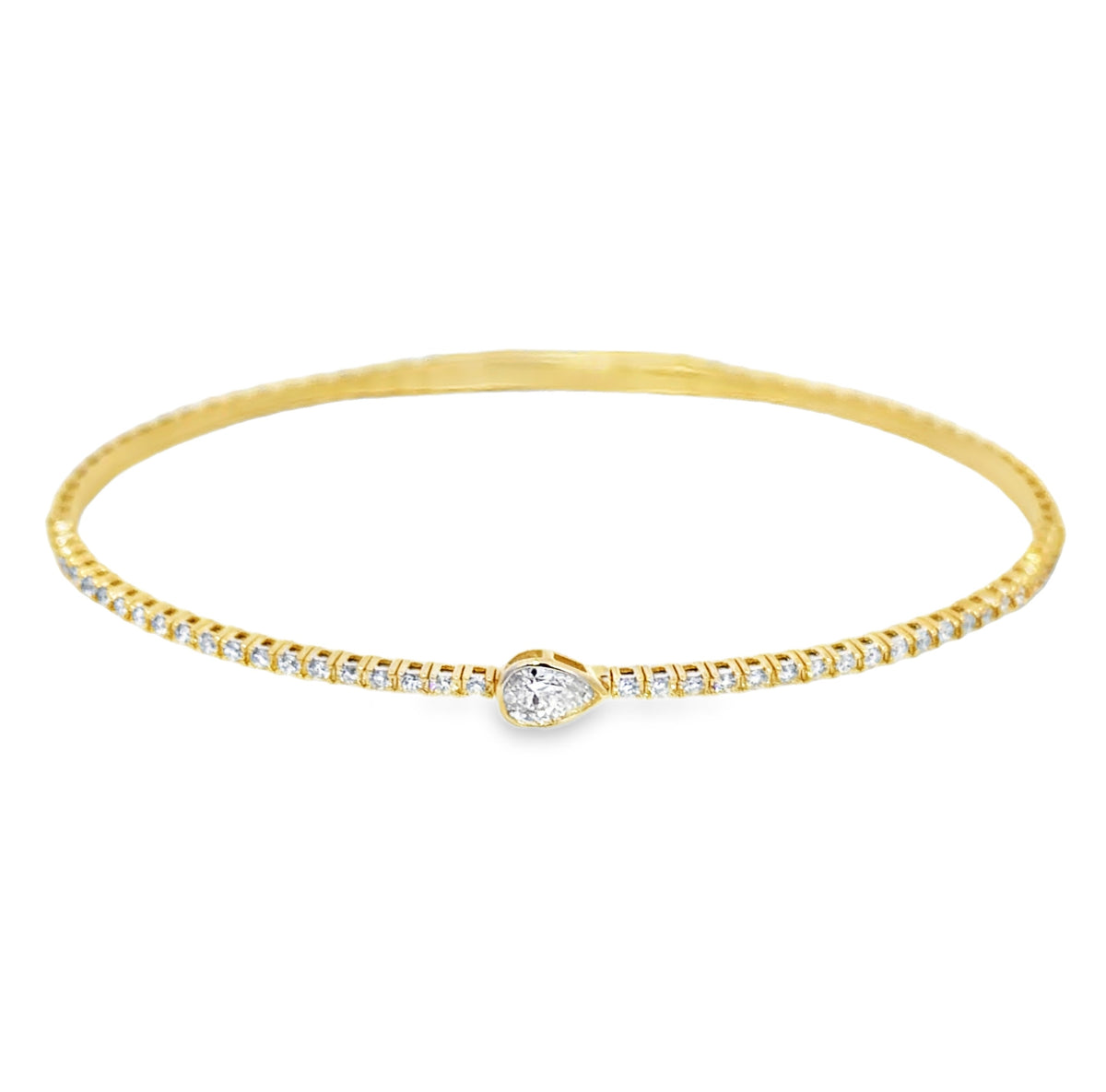 Paramount Gems Flexi Pear Diamond Bangle