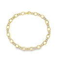 DSL Pearl Diamond Pave Link Bracelet