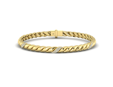 Vlora Jewels Twisted Diamond Bracelet