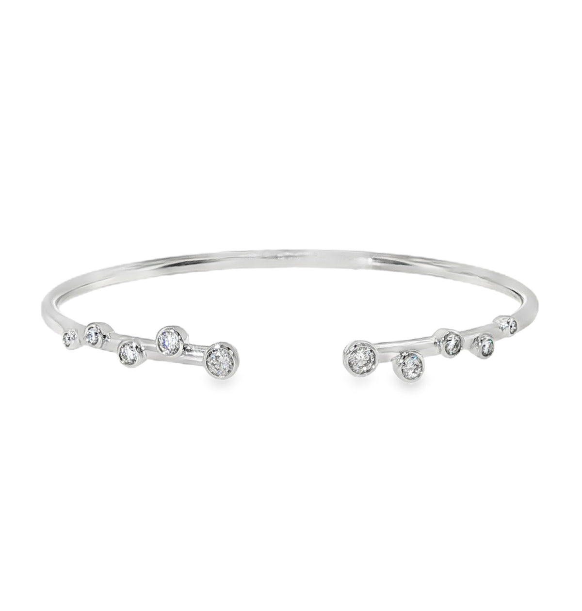 H.J. Namdar Bezel Open Cuff Bracelet