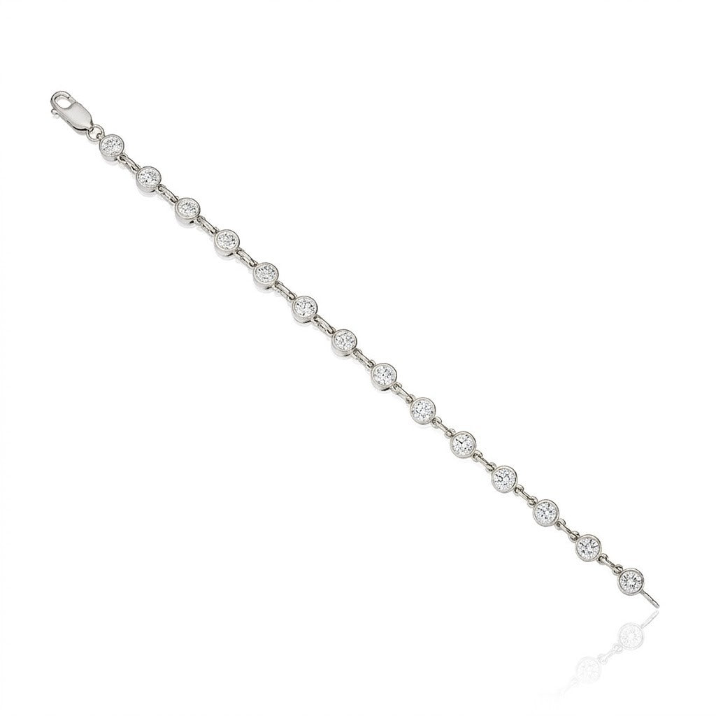 S.E.S Creations Diamond Bezel Bracelet, view 2
