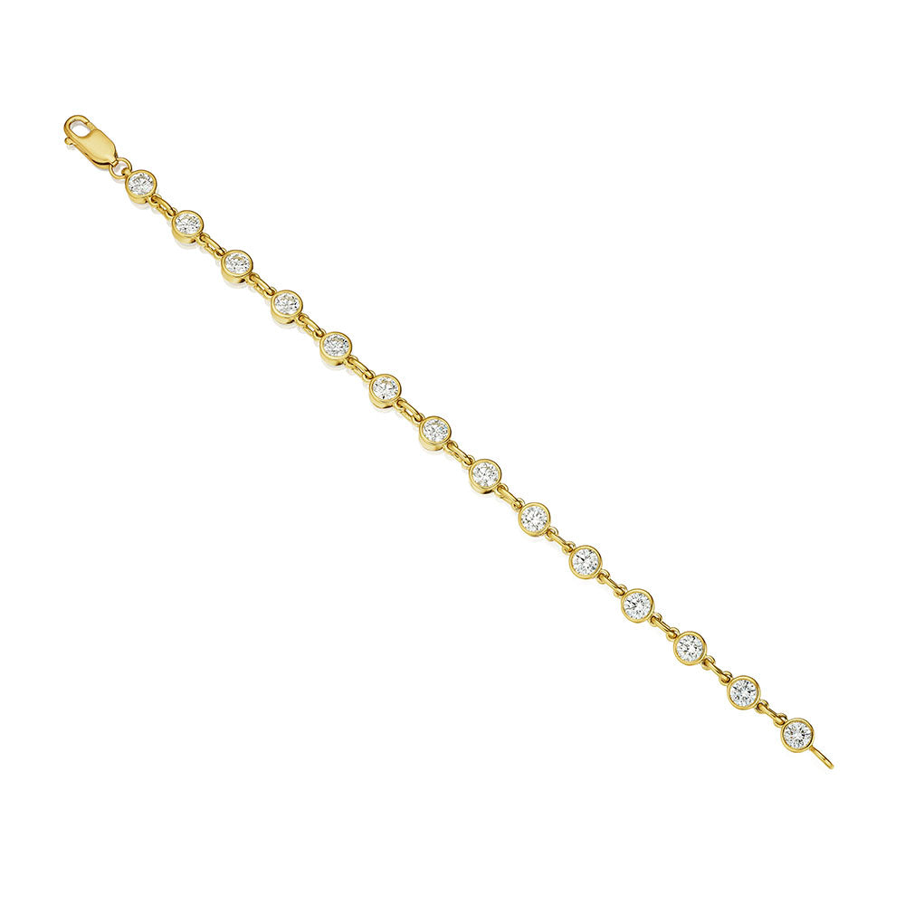 S.E.S Creations Diamond Bezel Bracelet, view 2