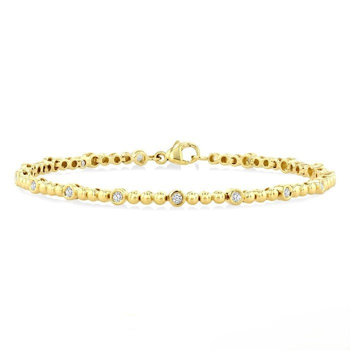 Bead Bijoux Bezel Diamond Fashion Bracelet