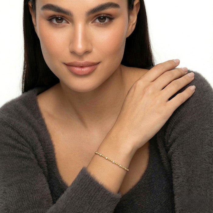 Bead Bijoux Bezel Diamond Fashion Bracelet