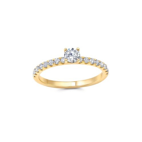 Chatham Created Gems & Diamonds Lab Grown Diamond Stackable Solitaire Ring