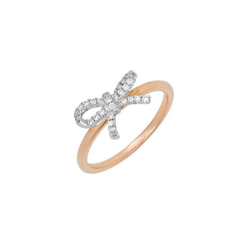 Chatham Created Gems & Diamonds Lab Grown Diamond Bow Ring
