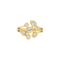 Paramount Gems Lab Grown Bezel Cluster Ring