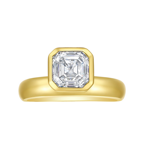 Smiling Rocks Lab Grown Asscher Cut Diamond Ring
