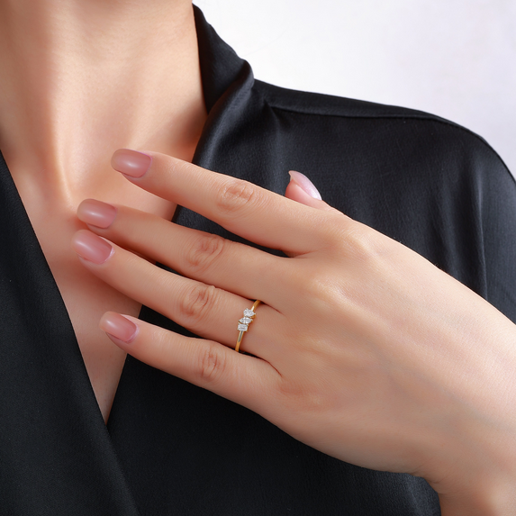 Smiling Rocks Lab Grown Diamond Fashion Ring, view 2