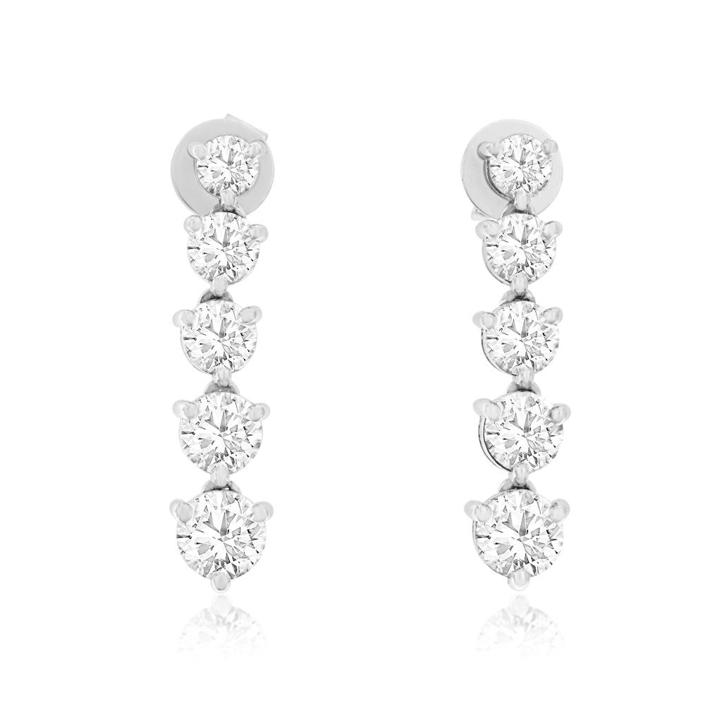 Royal Jewelry Manufacturing Lab Grown Diamond Drop Earrings