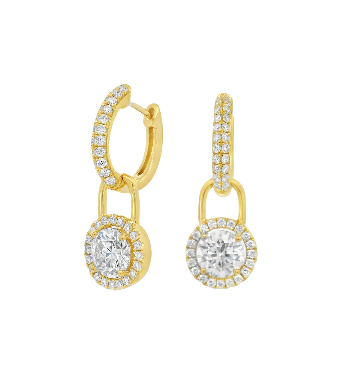 Chatham Created Gems & Diamonds Lab Grown Diamond Drop Earrings