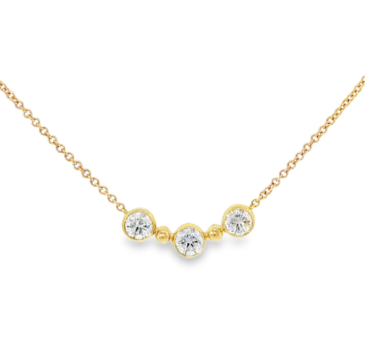 IDD Lab Grown Diamond Bezel Necklace