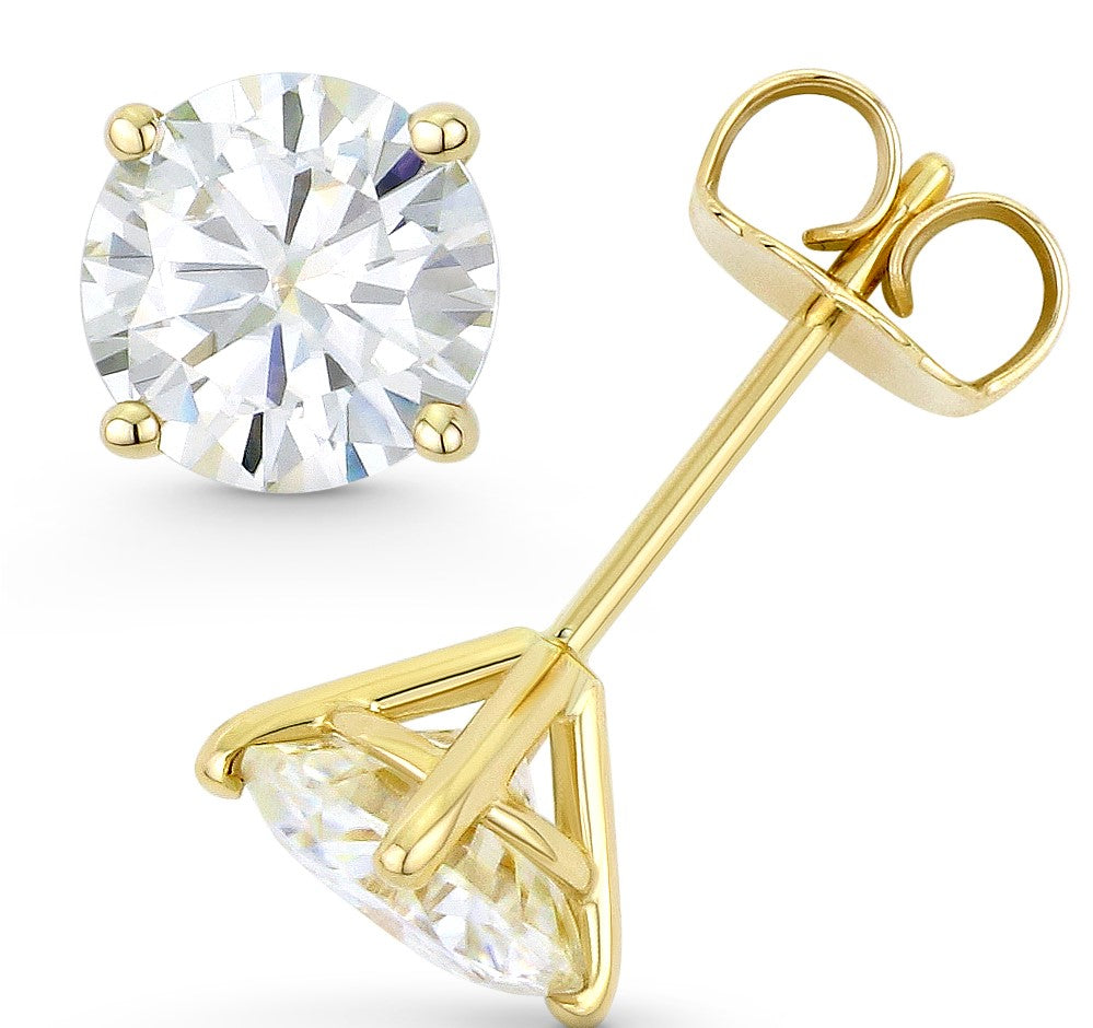 Mercury Ring Lab Grown Diamond Stud Earrings