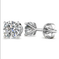 Mercury Ring Lab Grown Diamond Stud Earrings