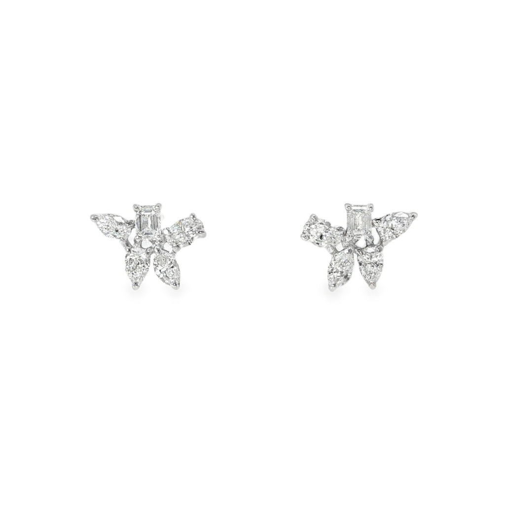 River Blue International Lab Grown Mixed Cut Studs