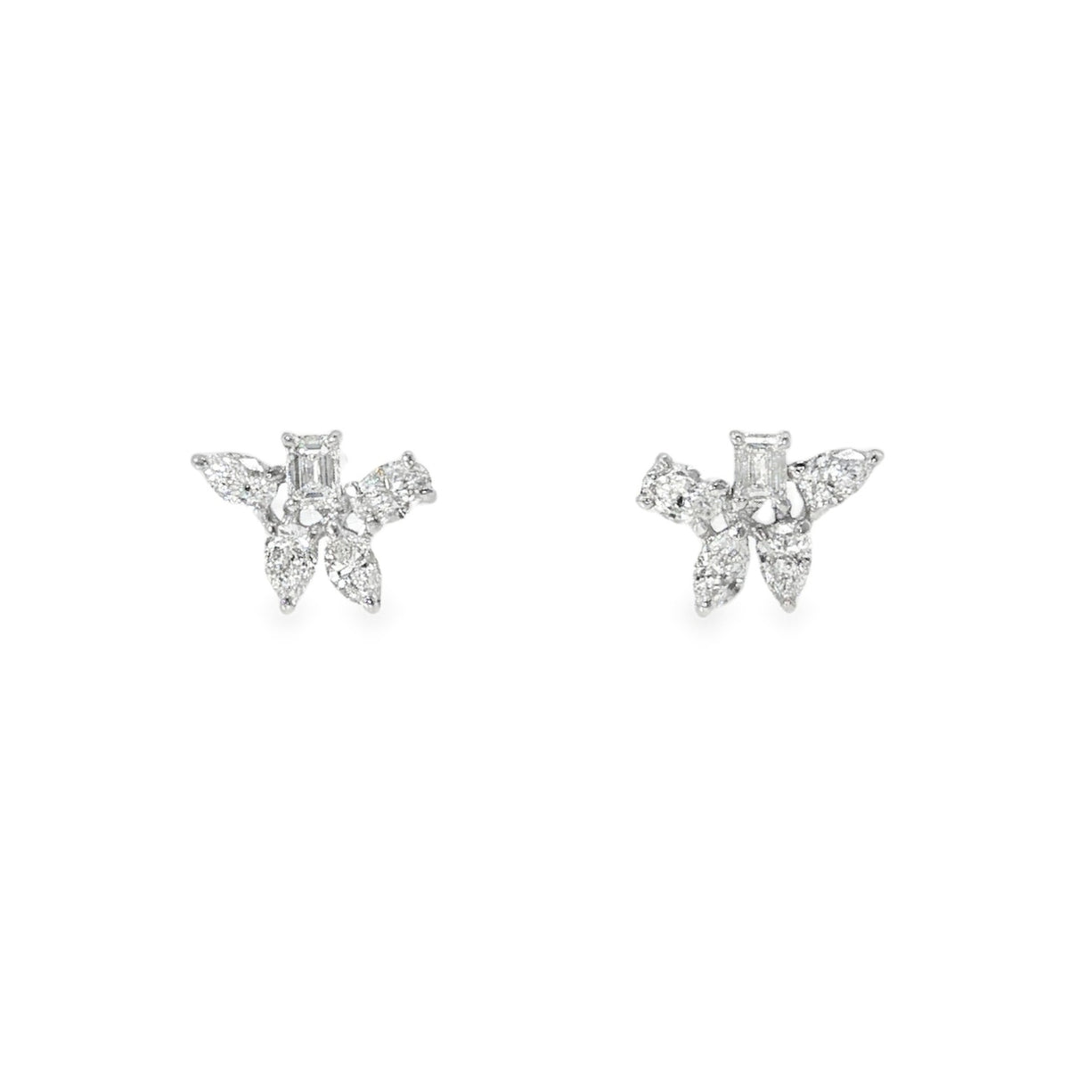River Blue International Lab Grown Mixed Cut Studs