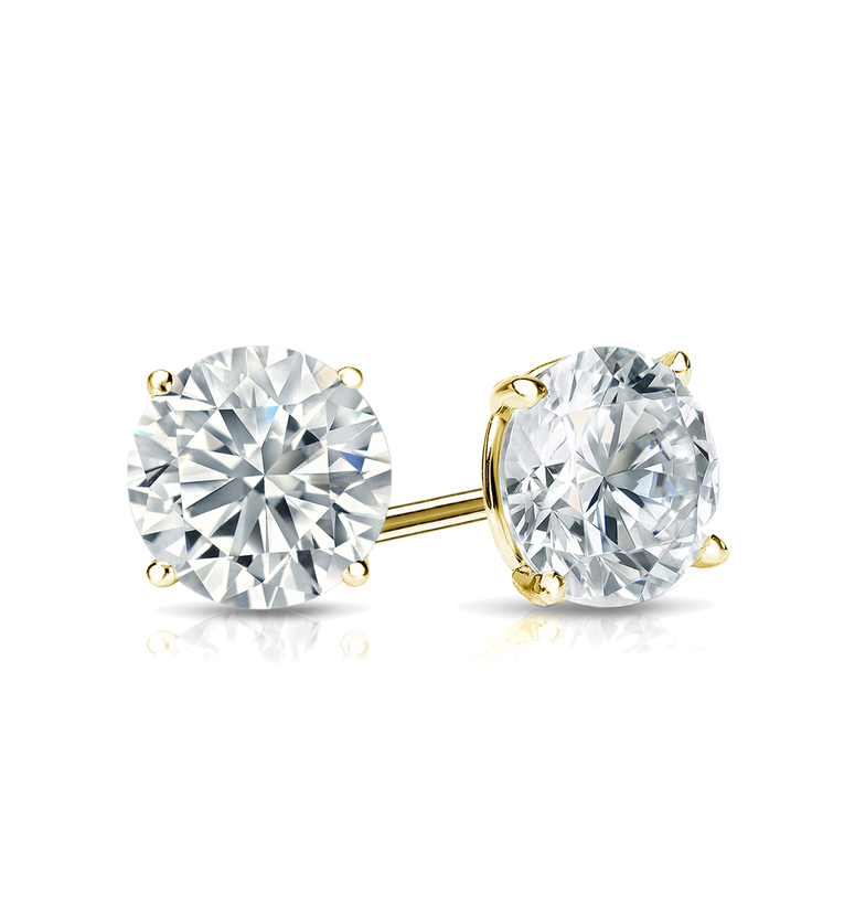 Smiling Rocks Lab Grown Diamond Solitaire Earrings