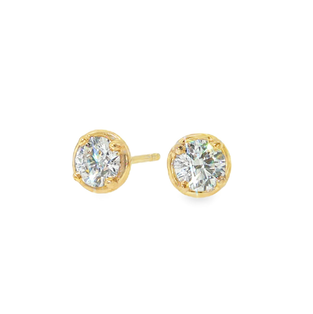 Bezel Lab Grown Studs