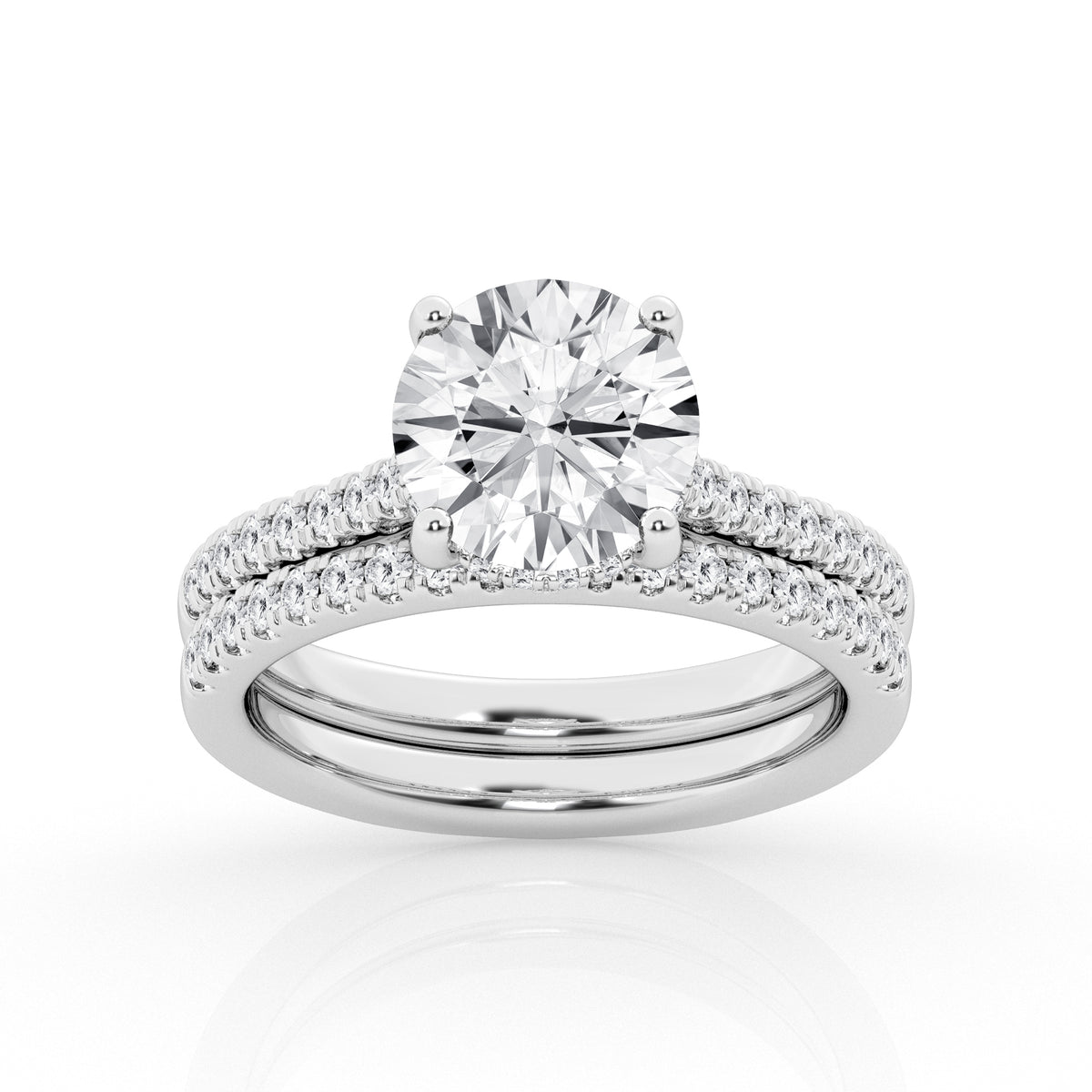 Mercury Ring Lab Grown Diamond Bridal Set