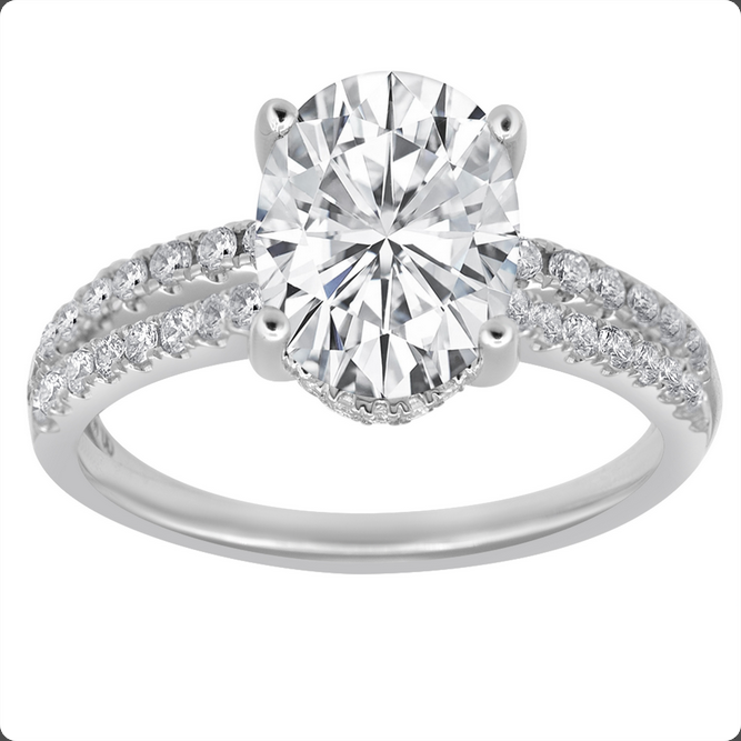 Mercury Ring Lab Grown Diamond Bridal Set