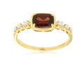 Royal Jewelry Manufacturing Garnet and Diamond Ring