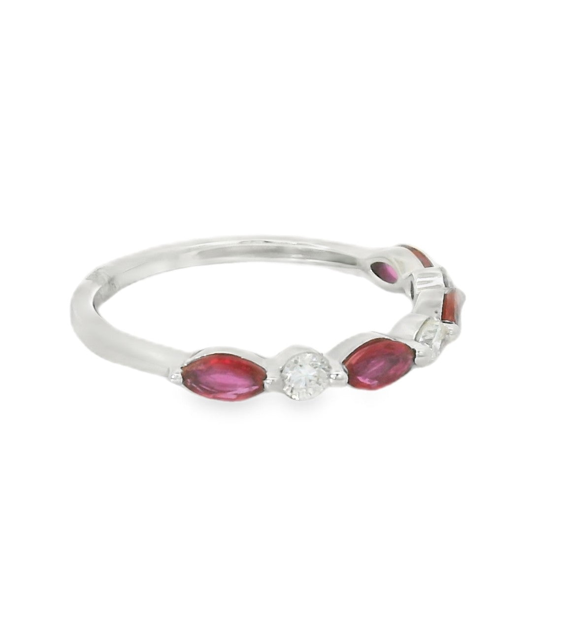 H.J. Namdar Ruby and Diamond Band, view 2