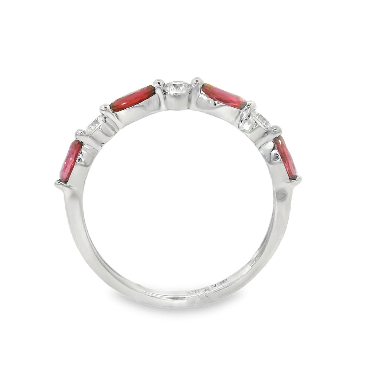 H.J. Namdar Ruby and Diamond Band, view 4
