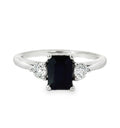 Affordable Gems Blue Sapphire and Diamond Ring