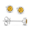 Madison L Designs Citrine Stud Earrings