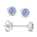 Madison L Designs London Blue Topaz Stud Earrings