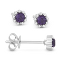 Madison L Designs Created Alexandrite Stud Earrings