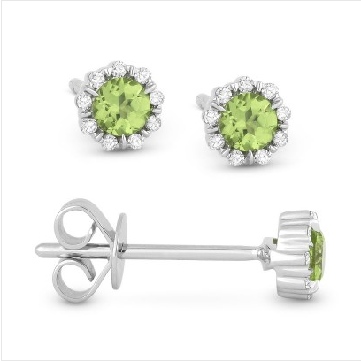 Madison L Designs Peridot Stud Earrings