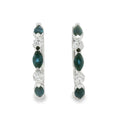 H.J. Namdar Sapphire and Diamond Hoops